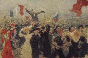 Ilia Efimovich Repin Demonstrations oil on canvas